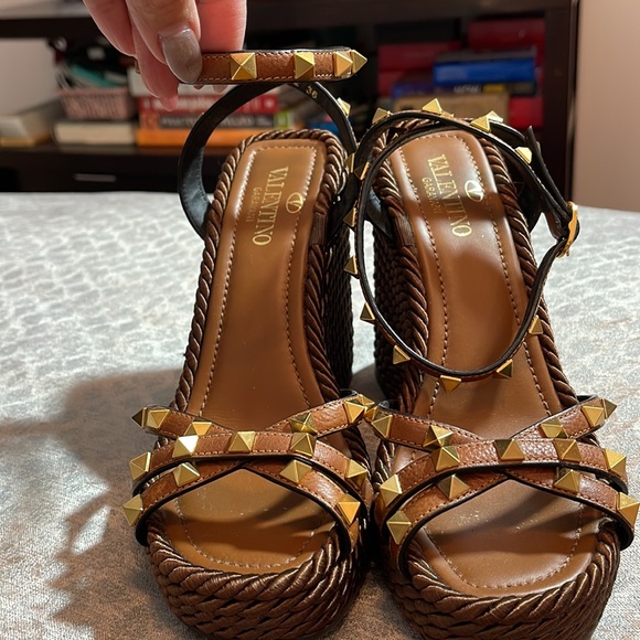 Brand new Valentino Rope Studded Espadrilles size 36 - Picture 2 of 7
